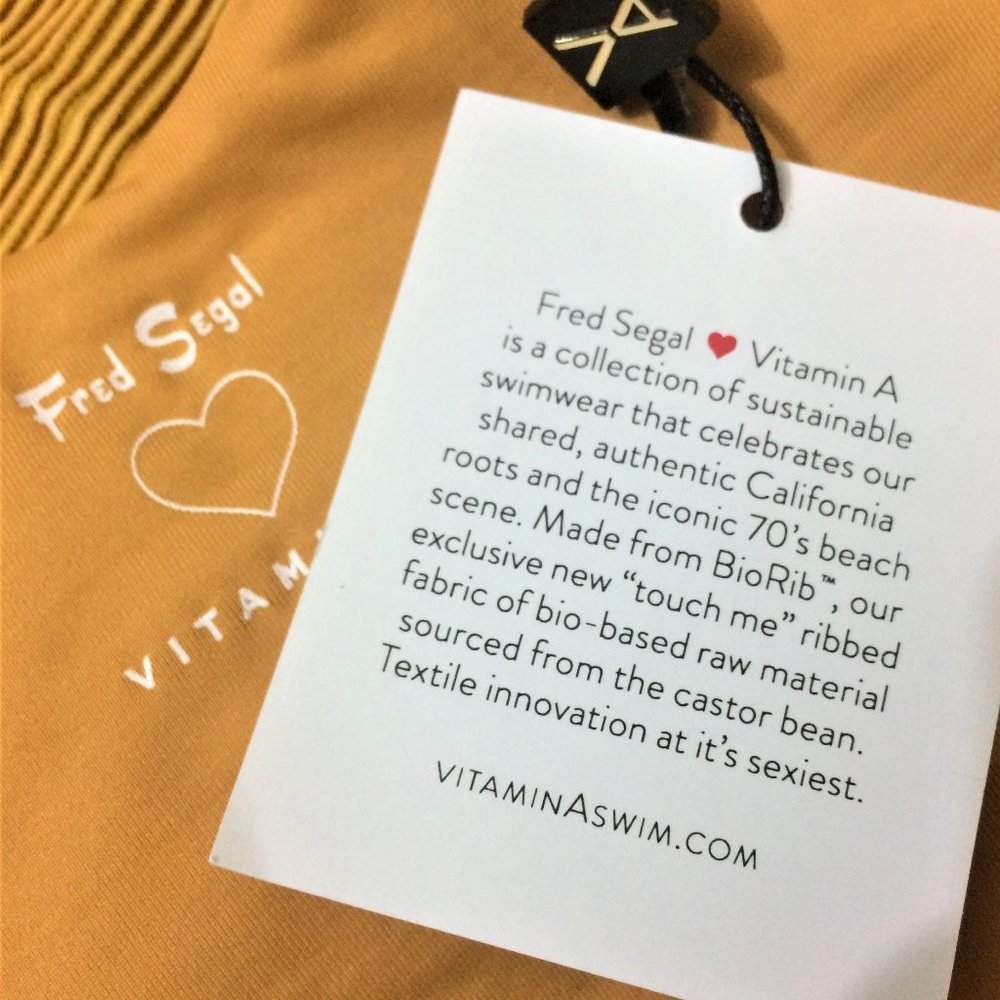 Vitamin A Fred Segal Louise BioRib Swimsuit 6/S - Picture 6 of 8